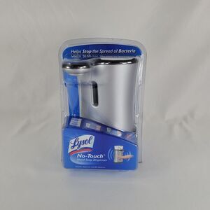 Lysol No-Touch Hand Soap Dispenser Silver Battery Operated NEW Open Case